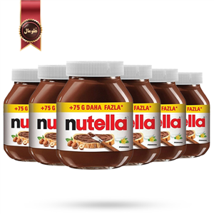 شکلات صبحانه نوتلا nutella المانی وزن 825 گرم بسته 6 عددی 