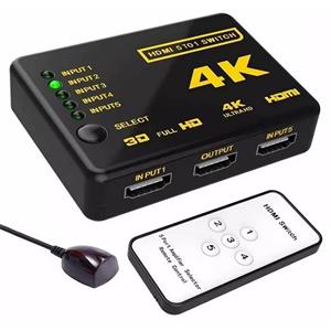 سوئیچ HDMI کنترل دار 4K گریت 5 پورت کد 5544