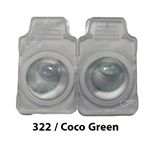 لنز چشم رنگی الگانس رنگ Coco Green کد 322 Elegance 