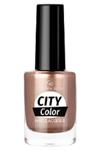 لاک ناخن سیتی کالر City color رنگ مسی شاینی شماره 39 گلدن رز Golden Rose