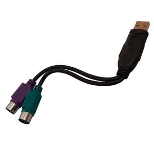 کابل تبدیل PS2 به USB مدل 3D طول 10 سانتی متر 