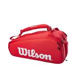 ساک تنیس ویلسون مدل Wilson Super Tour 15 Pack Red (15 راکته)