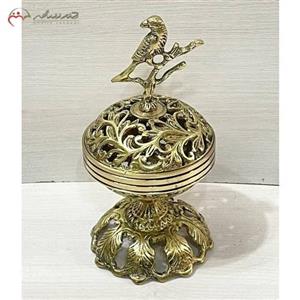 قندان آلومینیومی سایز کوچک پایه دار فانتزی طرح گنجشک
