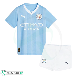 پیراهن شورت اول منچستر سیتی Manchester City 2023-24 Home Soccer Jersey Kit Shirt Short 