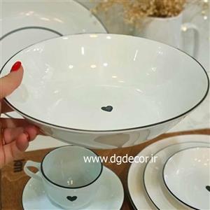 کاسه گود سرامیکی  قلبی بزرگ