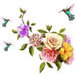 استیکر دیواری صالسو آرت طرح bird and flower az