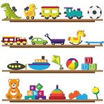 استیکر چوبی ژیوار طرح Toys