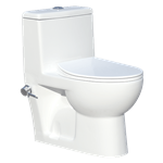 توالت فرنگی مدل گیتا یک تکه برند چینی بهداشتی گاتریا(چینی‌نام)