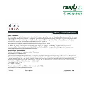 لایسنس سیسکو مدل C3750X-24-IOS-S-E