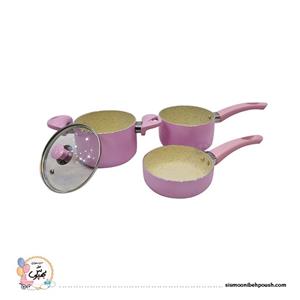 سرویس قابلمه 4 پارچه تفلون عروس سایز بزرگ