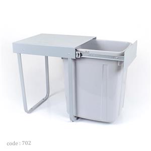 سطل زباله ریلی تک مخزن متوسط 18 لیتری آذین