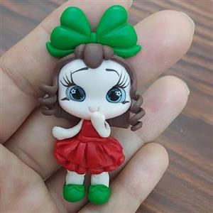 پیکسل مگنت خمیری دخترانه گیفت هدیه دستساز مجسمه نشکن اکسسوری مو یلدا