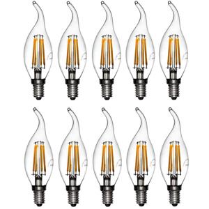 لامپ ال ای دی فیلامنتی 4 وات دیلایت کد 188×10 پایه E14 بسته 10 عددی