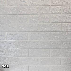 دیوارپوش فومی پشت چسبدار هیوا دکو طرح آجر سفید کد1002010