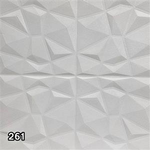 دیوارپوش فومی پشت چسبدار هیوا دکو طرح ستاره کریستال سفید کد 261 