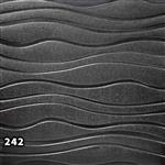 دیوارپوش فومی پشت چسبدار طرح موج بامبو مشکی کد242