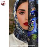 روسری نقاشیخط هنری ایرانی چام با شعر سیمرغ دل عاشق در دام کجا گنجد از گالری چارگوش 2218