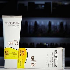 لوسیون ضد آفتاب فاقد چربی هیدرودرم مدل Greasy & Acne Prone Skins SPF30 حجم 75 میلی لیتر - بی رنگ