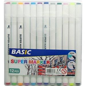 ماژیک 12رنگ راندو بیسیک دو سر مدل PM-12