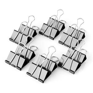 گیره کاغذ کد 050 سایز 32 میلی متری  بسته 12 عددی