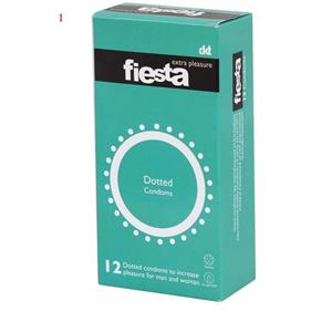 کاندوم خاردار فیستا مدل Dotted بسته 12 عددی Fiesta Dotted Condom 12 pcs