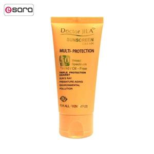 کرم ضد آفتاب دکتر ژیلا رنگی SPF50 مدل Multi Protection وزن 50 گرمی