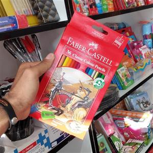 مداد رنگی کلاسیک جعبه مقوایی 36 رنگ فابر کاستل