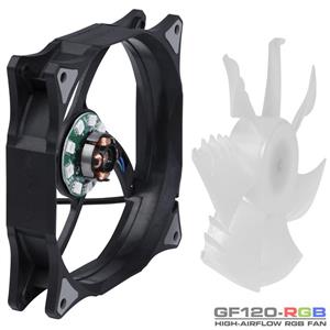 فن کیس گرین مدل جی اف 120 ار بی Case Fan Green GF120 RGB 2100RPM 120mm 