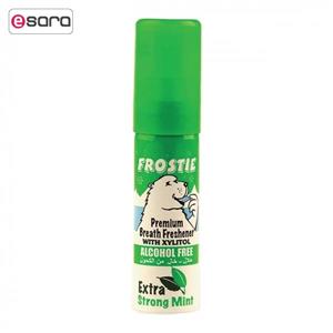 اسپری خوشبو کننده دهان فروستی مدل Extra Strong Mint حجم 20 میلی لیتر Frostie Premium Breath Freshener 20ml 