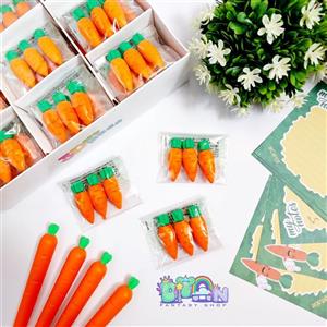 پاک کن طرح هویج بسته 3 عددی