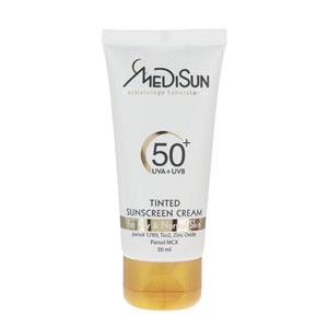 مدیسان کرم ضدآفتاب رنگی پوست خشک و معمولی SPF50 MEDISUN TINTED SUNSCREEN SPF50