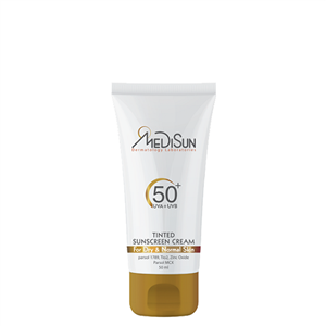 مدیسان کرم ضدآفتاب رنگی پوست خشک و معمولی SPF50 MEDISUN TINTED SUNSCREEN SPF50