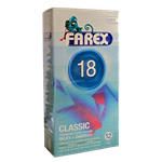 کاندوم فارکس مدل Classic 18 بسته 12 عددی