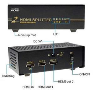 اسپلیتر K-net Plus KPS642 HDMI 2Port K-Net Plus HDMI 2.0 Switch 3 Port - White