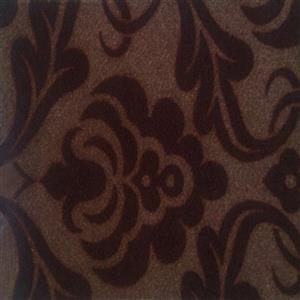 موکت سپاهان موکت طرح ولور چاپی داماس کد 041 زمینه کاکائویی