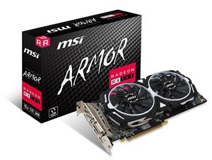 کارت گرافیک MSI مدل RADEON RX 580 ARMOR 8G OC(دست دوم)