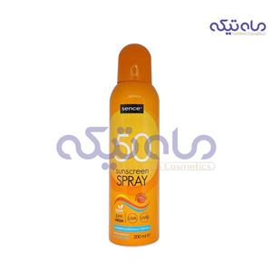 اسپری ضد آفتاب سنس spf 50 مناسب انواع پوست حجم 200 میل