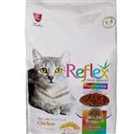 غذای خشک گربه بالغ رفلکس مولتی کالر باطعم مرغ 600گرمی(پسکرایه،هزینه ارسال بامشتری )