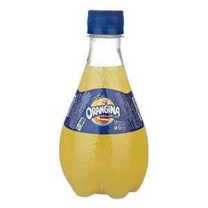 آبمیوه پرتقال گازدار 320 میلی‌لیتری اورنجینا Orangina Carbonated Soft Drink Containing Orange Juice 0.32Lit