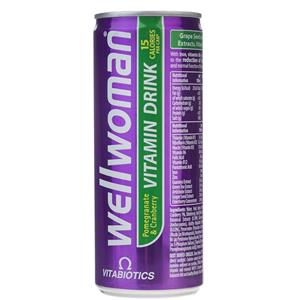 نوشابه انرژی زا ولومن ویتابیوتیکس حجم 0.250 لیتر Vitabiotics Wellwoman Energy Drink 0.250Lit
