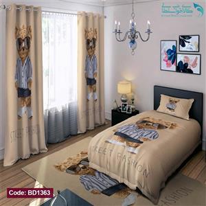 ست کامل ژورنالی روتختی چاپی پسرانه طرح تدی کد bd1363 (پس کرایه)
