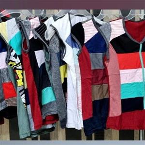 تاپ های زنانه رنگی تیکه ای ، رنگبندی ،به سایز 34 تا 38 حتی 40 هم اندازه میشه ، جنسش نخی ویسکوز ، کش هم میاد پارچه