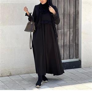پیراهن مانتویی چین دار شیک کد688