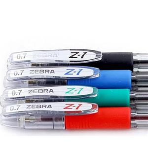 خودکار زبرا  آبی خودکار روان و خوش دست برند زبرا جوهر آبی 0.7 mm