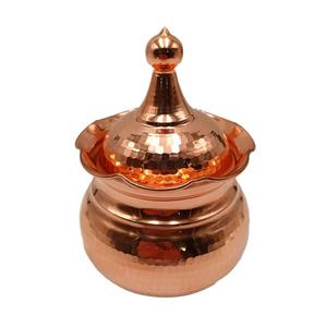 شکلات خوری مسی بدون پایه طرح لاله کد ZH283.1 