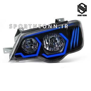 چراغ اسپرت پراید 111و132 طرح bmw آبی