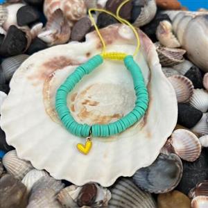 دستبند قلب اویز دار