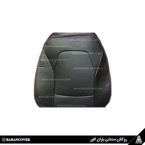 روکش صندلی جک j4 چرم رنگ مشکی دوخت قرمز