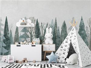 کاغذ دیواری اتاق کودک طبیعت W10178100