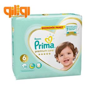 پوشک پریما شورتی سایز 6 بسته 34 عددی Pampers Prima 